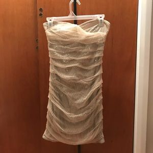 Express Nude & Sequin Fitted Dress